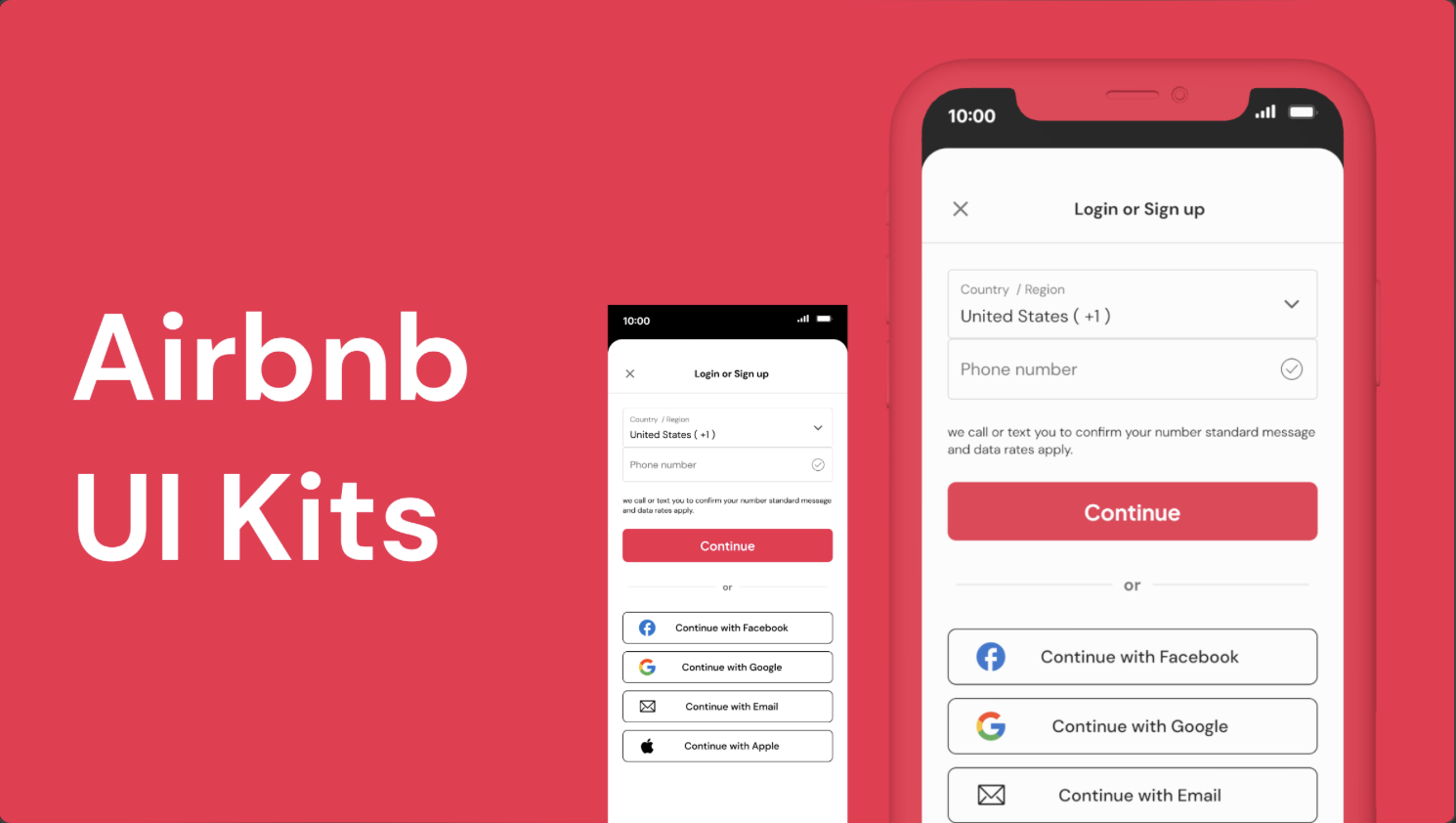 Airbnb UI Kit preview.