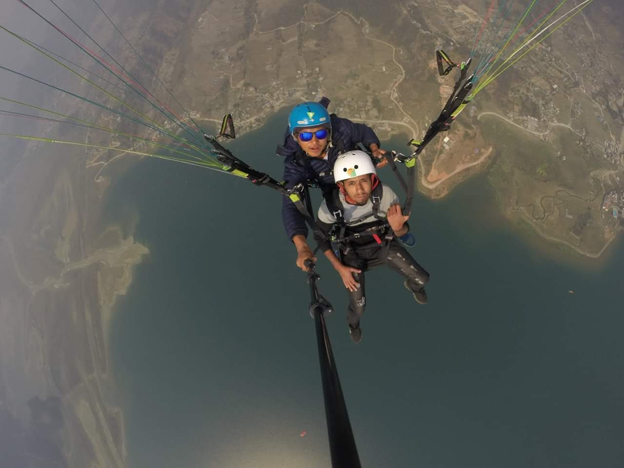 Flying High Over the Lake